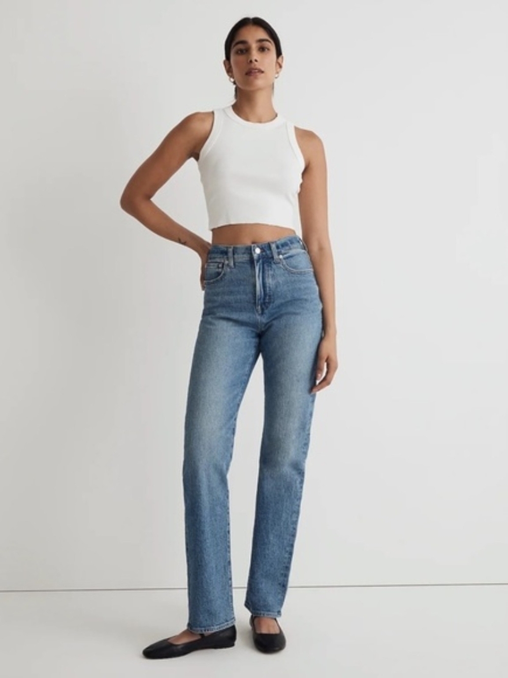 Madewell ’90s Straight Jeans 27P Petite Enmore Wash